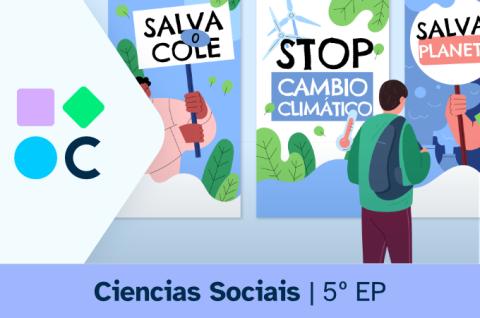 Portada do REA2 para a área de Ciencias Sociais de 5º de Educación Primaria
