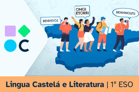 Portada do REA01 de Lingua Castelá e Literatura de 1º de ESO