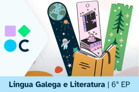 Imaxe da portada do REA2 da materia de Lingua Galega e Literatura de 6º de EP