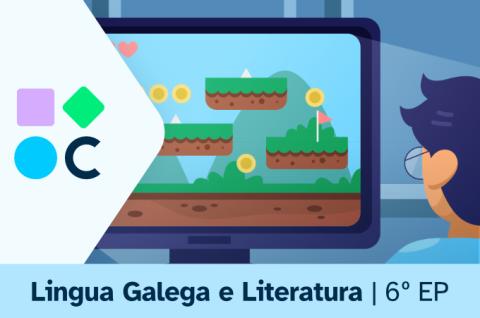 Imaxe da portada do REA3 da materia de Lingua Galega e Literatura de 6º de EP