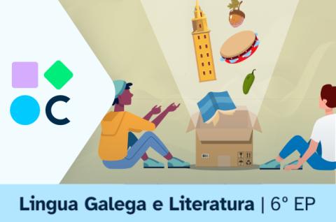 Imaxe da portada do REA5 da materia de Lingua Galega e Literatura de 6º de EP