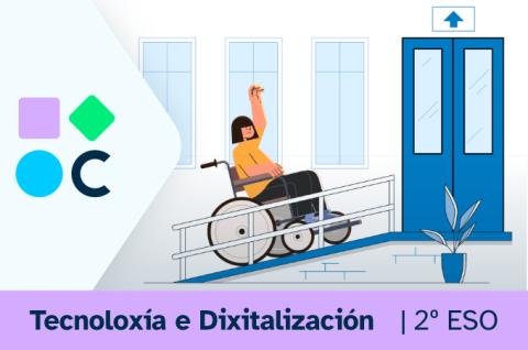 Portada del REA2 para la materia de Tecnoloxia y Digitalización de 2º de ESO