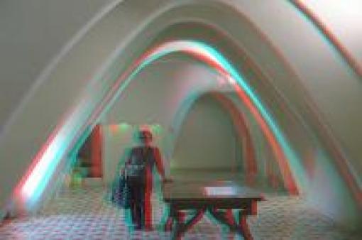 Habitación teito curvo mesa muller