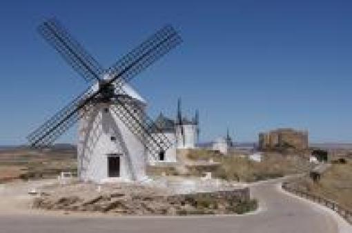 Muíños de vento en Consuegra, Toledo 