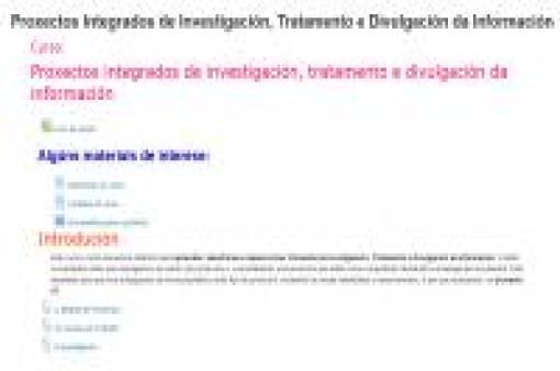 Investigación, tratamento y divulgación de la información