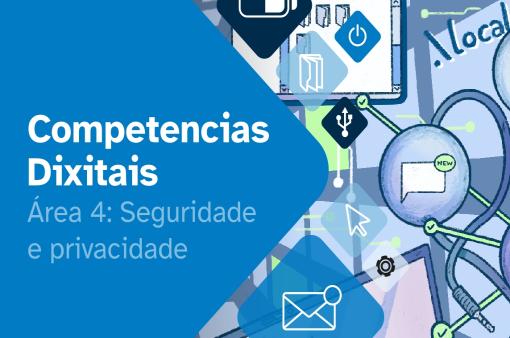 Portada do REA "Competencias Dixitais. Área4: seguridade e privacidade"