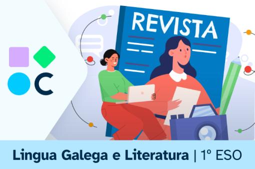  78/10000 Imagen de la portada del REA3 de la materia de Lengua Gallega y Literatura de 1º de ESO