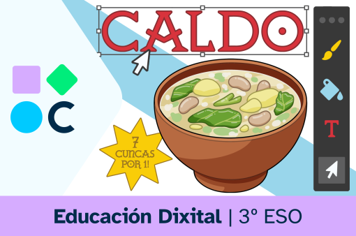 Portada do REA2 para a materia de Educación Dixital de 3º ESO.