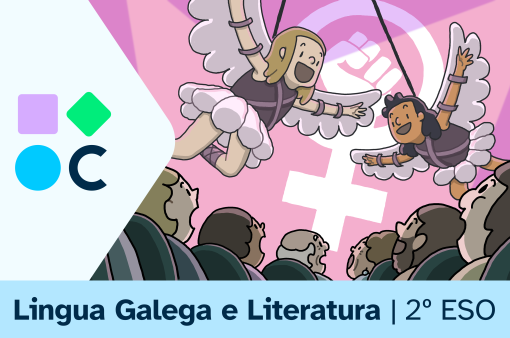 Imaxe da portada do REA 5 da materia de Lingua Galega e Literatura de 2º de ESO