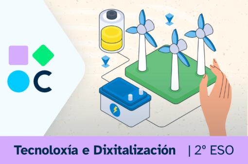 Portada del REA4 para la materia de Tecnoloxia y Digitalización de 2º de ESO