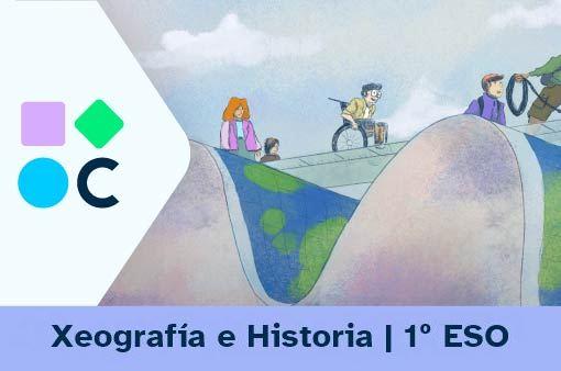 Portada do REA1 para a materia de Xeografía e Historia de 1º de ESO
