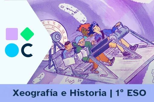 Portada do REA5 para a materia de Xeografía e Historia de 1º de ESO