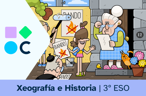 Portada del REA1 para la materia de Xeografía e Historia de 3º de ESO